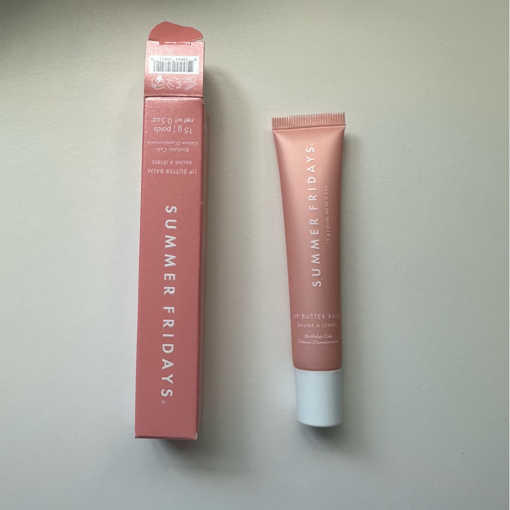SUMMER FRIDAYS LIP BUTTER BALM IN BIRTHDAY CAKE!